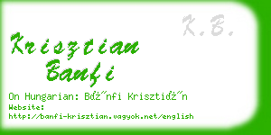 krisztian banfi business card